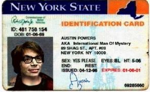 Austin Powers NY ID