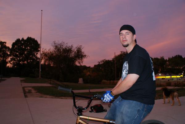 me out riding with my bike company